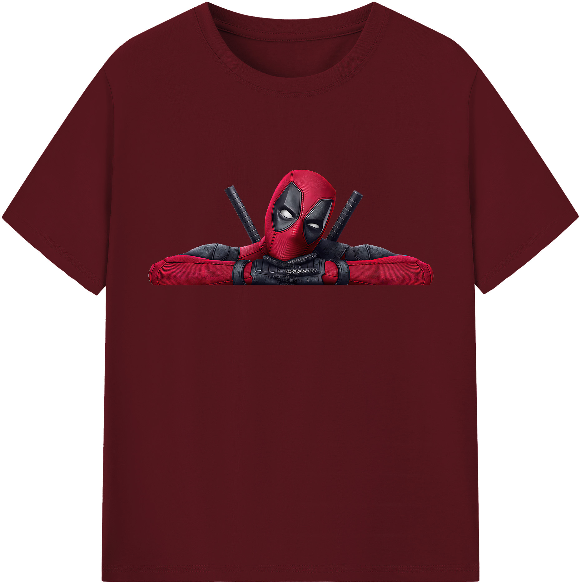 （画像用） Deadpool デッドプール 綿100％半袖Tシャツ（フロントプリント）
